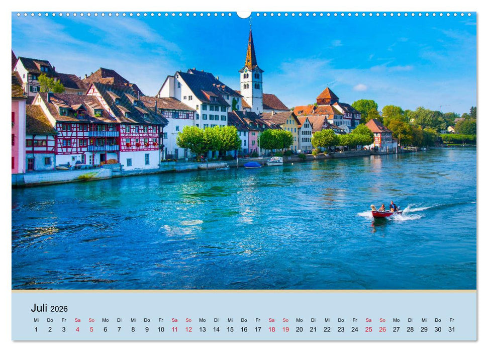 Impressionen vom Hochrhein (CALVENDO Premium Wandkalender 2026)