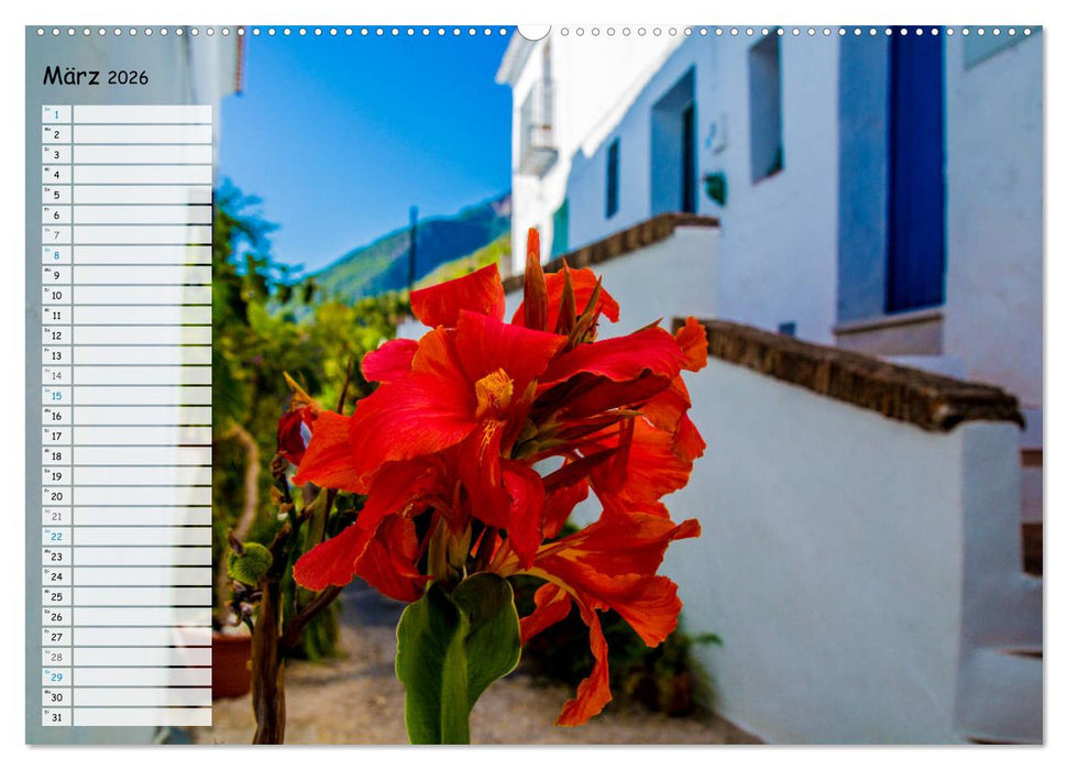 Die weißen Dörfer Andalusiens (CALVENDO Premium Wandkalender 2026)