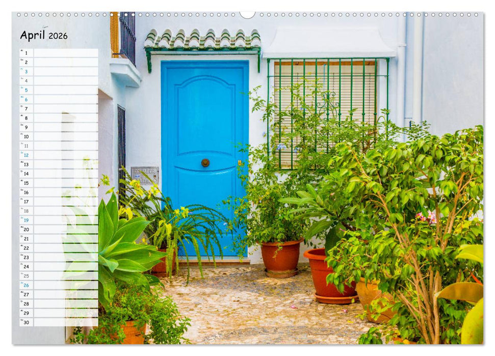 Die weißen Dörfer Andalusiens (CALVENDO Premium Wandkalender 2026)