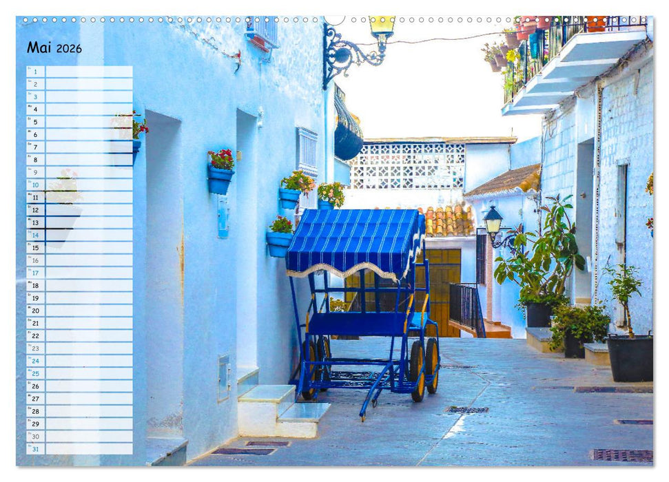 Die weißen Dörfer Andalusiens (CALVENDO Premium Wandkalender 2026)
