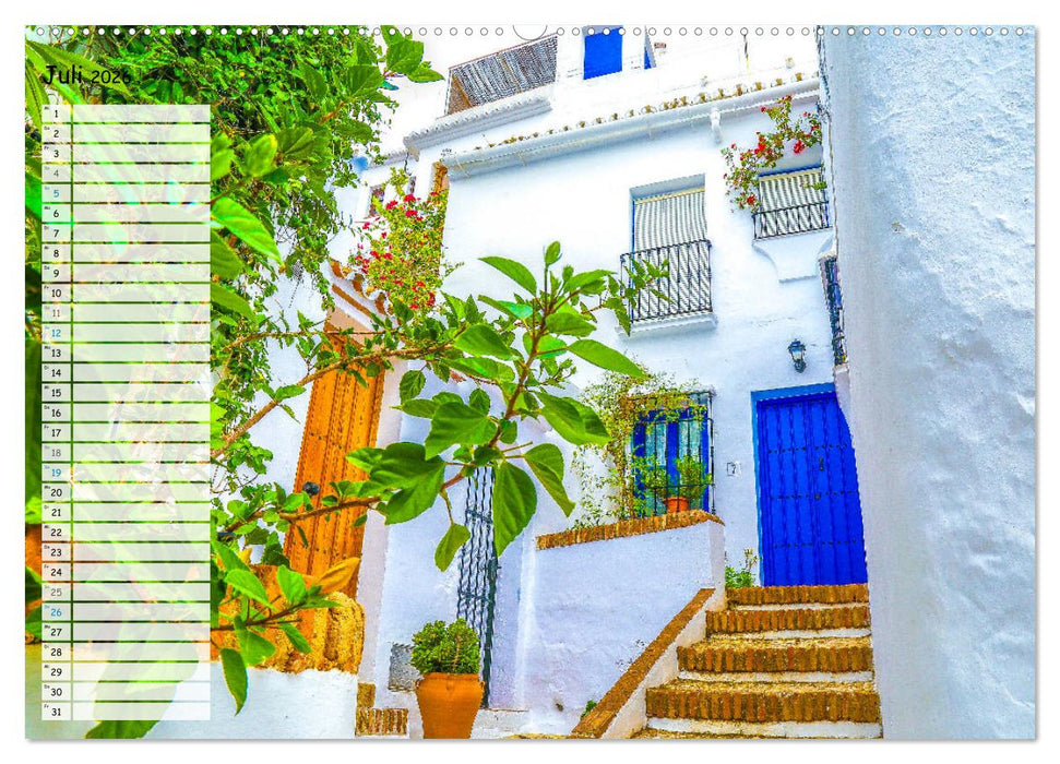 Die weißen Dörfer Andalusiens (CALVENDO Premium Wandkalender 2026)