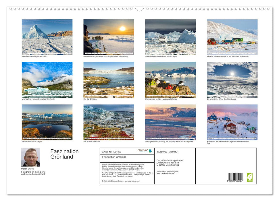 Faszination Grönland (CALVENDO Wandkalender 2026)