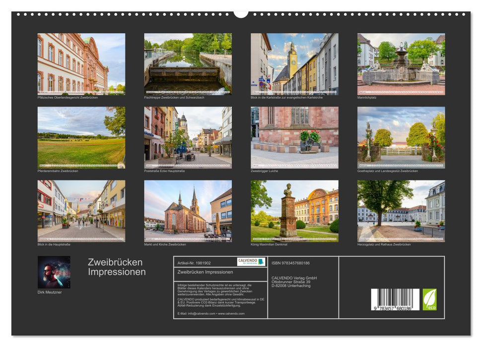 Zweibrücken Impressionen (CALVENDO Premium Wandkalender 2026)