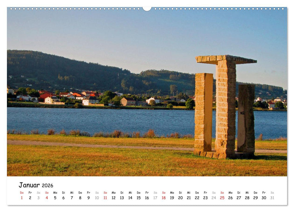 Jakobsweg - Camino Ingles (CALVENDO Premium Wandkalender 2026)