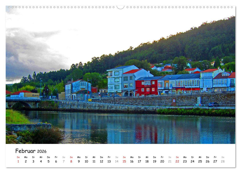 Jakobsweg - Camino Ingles (CALVENDO Premium Wandkalender 2026)