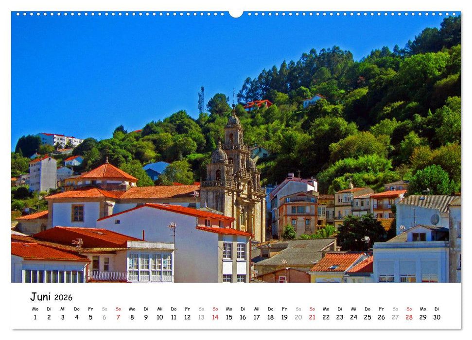 Jakobsweg - Camino Ingles (CALVENDO Premium Wandkalender 2026)