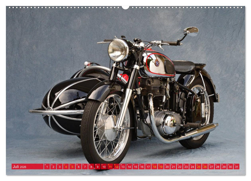 Horex Regina 3 mit Steib Seitenwagen S 501 (CALVENDO Premium Wandkalender 2026)