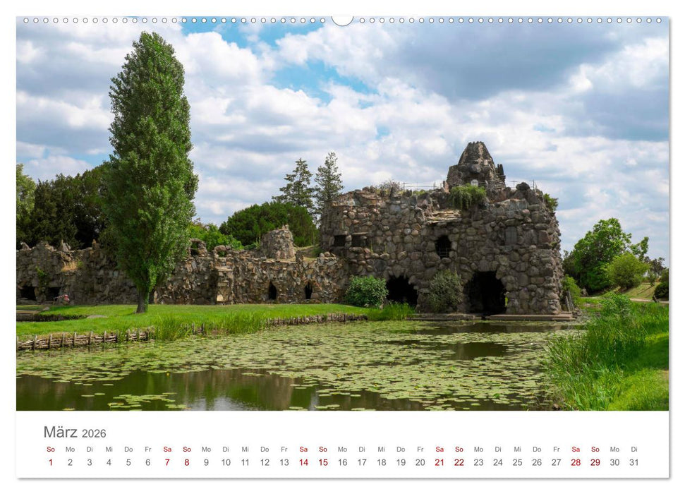 Dessau Design und ein schöner Park (CALVENDO Premium Wandkalender 2026)
