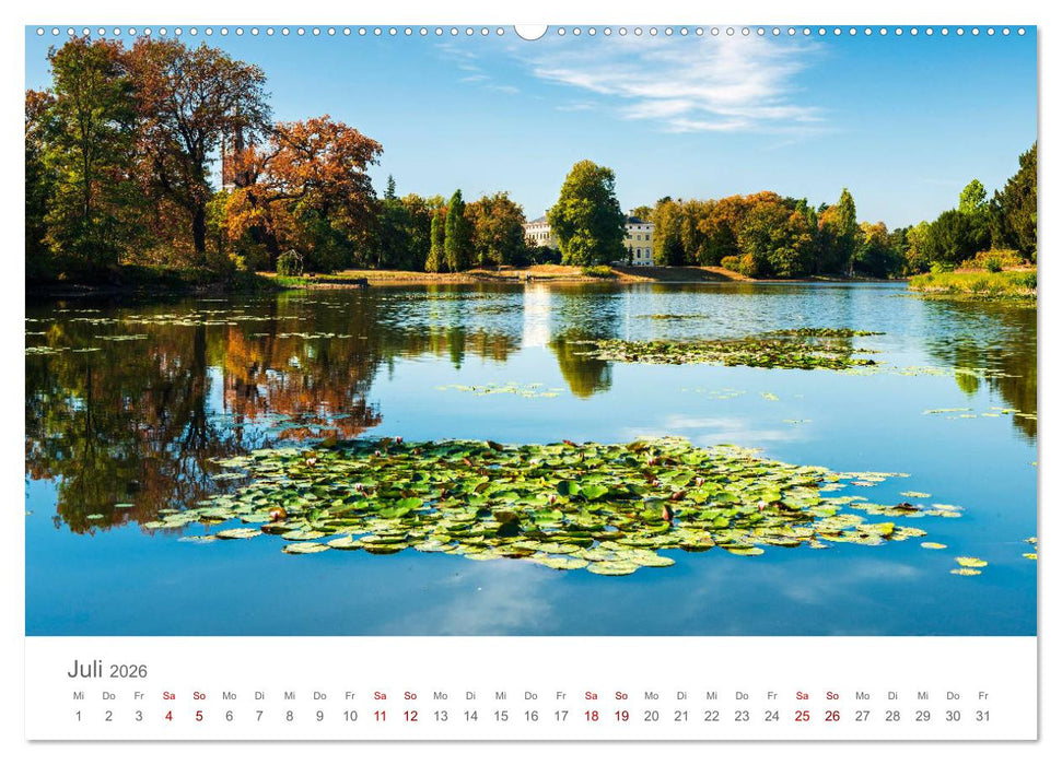 Dessau Design und ein schöner Park (CALVENDO Premium Wandkalender 2026)