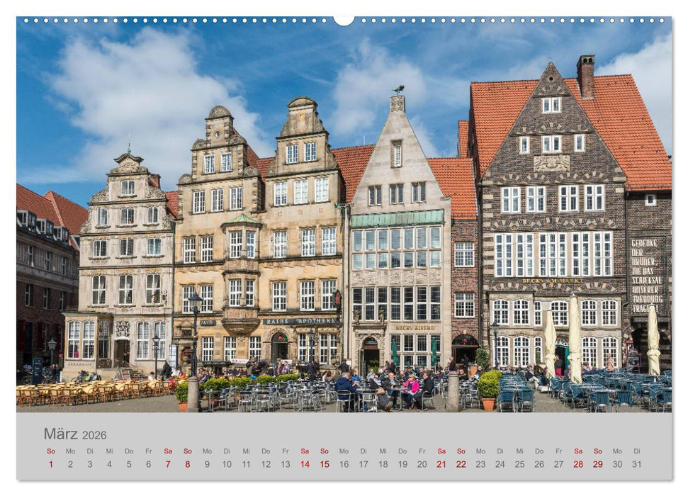 Hansestadt Bremen (CALVENDO Premium Wandkalender 2026)