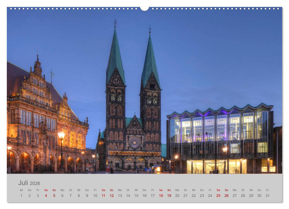 Hansestadt Bremen (CALVENDO Premium Wandkalender 2026)