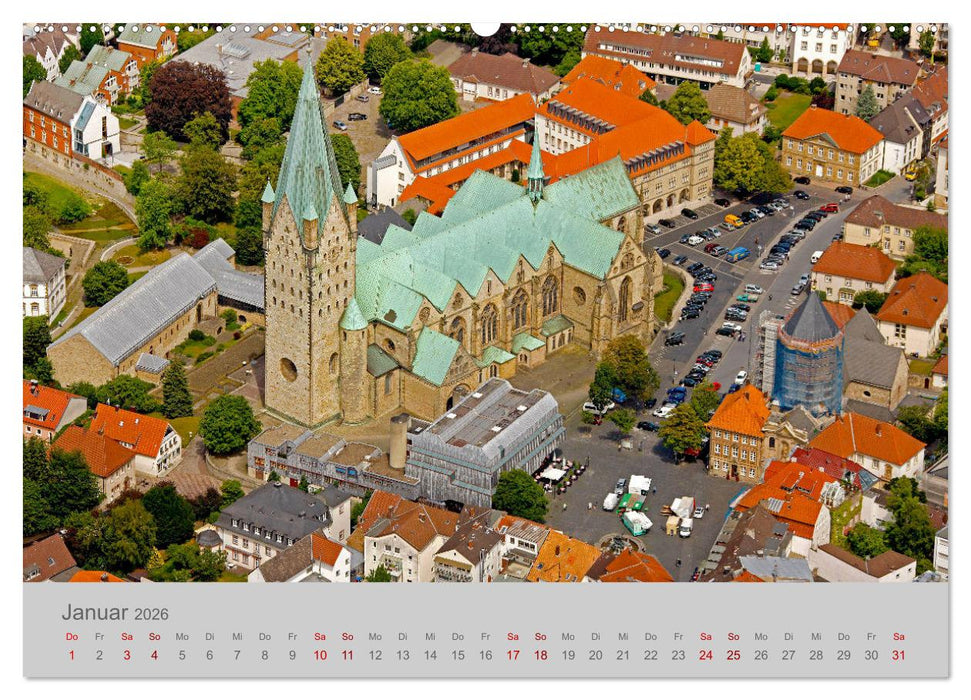 Paderborn Domstadt am Eggegebirge (CALVENDO Premium Wandkalender 2026)