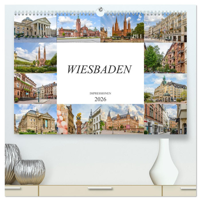 Wiesbaden Impressionen (CALVENDO Premium Wandkalender 2026)