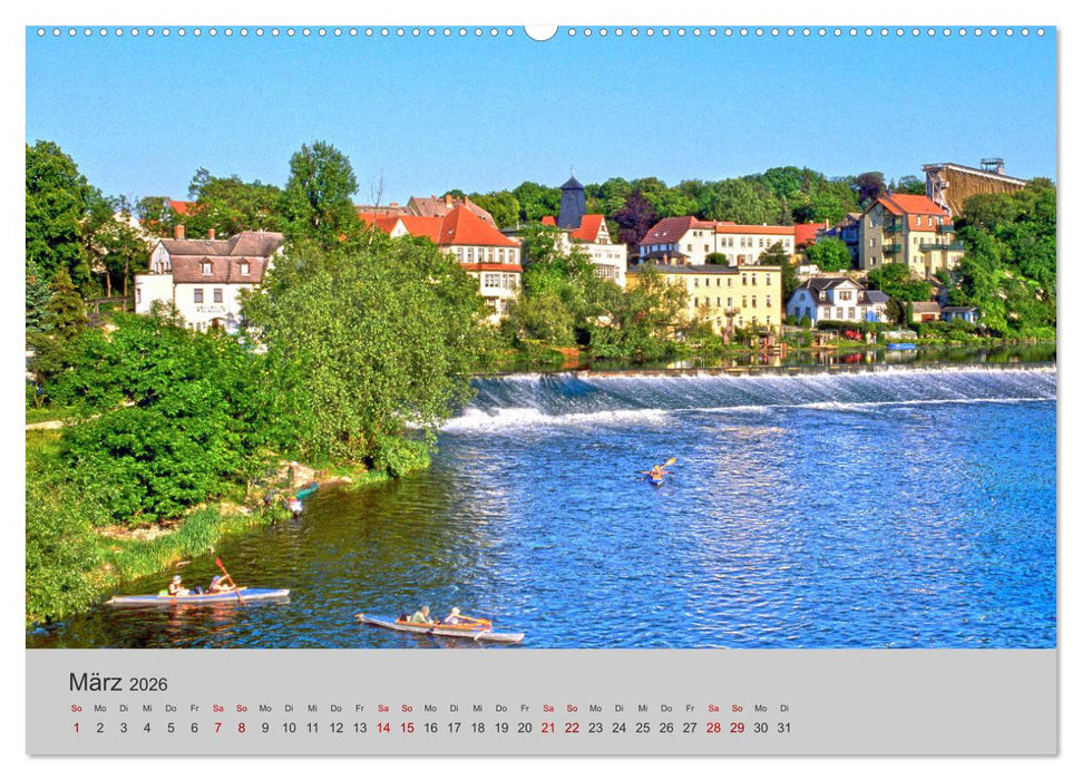 Die Saale Von Franken zur Elbe (CALVENDO Premium Wandkalender 2026)
