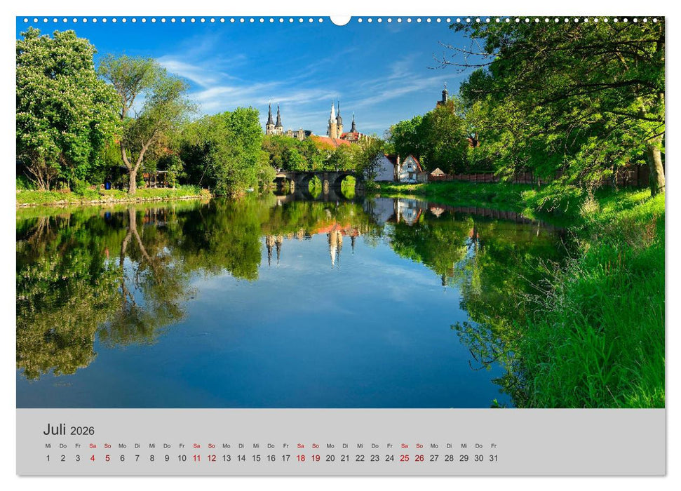 Die Saale Von Franken zur Elbe (CALVENDO Premium Wandkalender 2026)