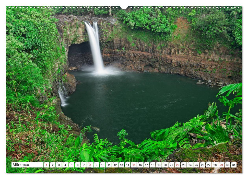 Hawaii - Vulkan- und Inselparadies im Pazifik (CALVENDO Premium Wandkalender 2026)