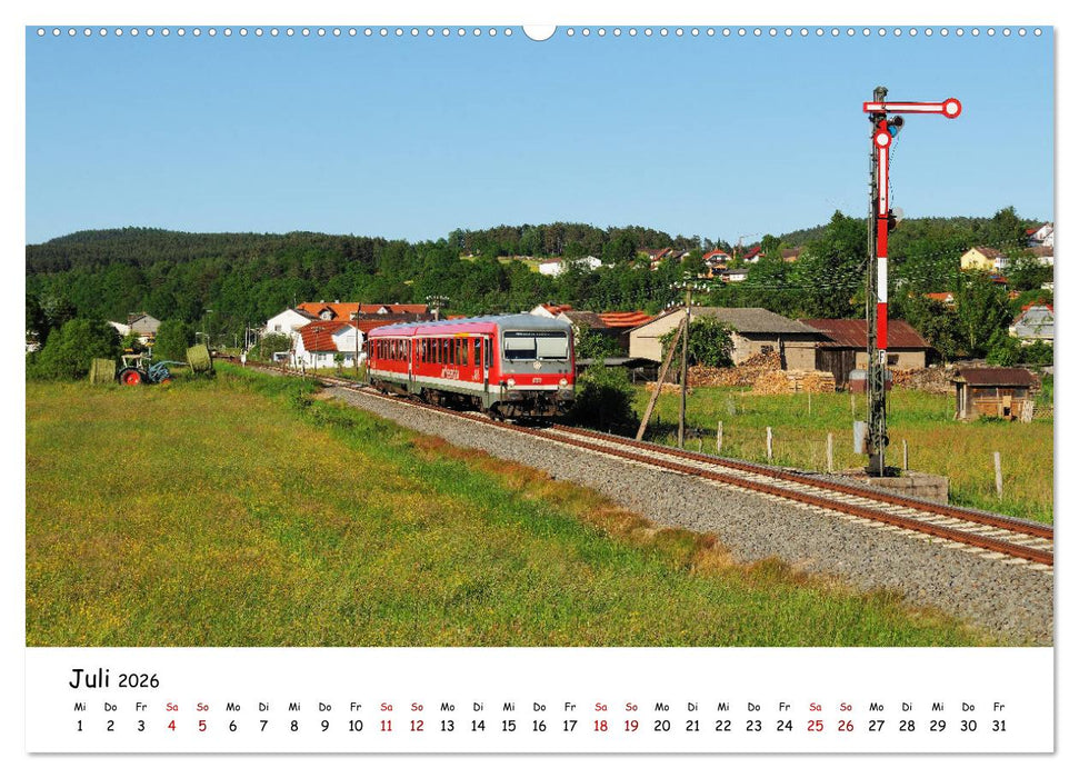 Hessische Nebenbahnen - Unterwegs in Nordhessen (CALVENDO Premium Wandkalender 2026)