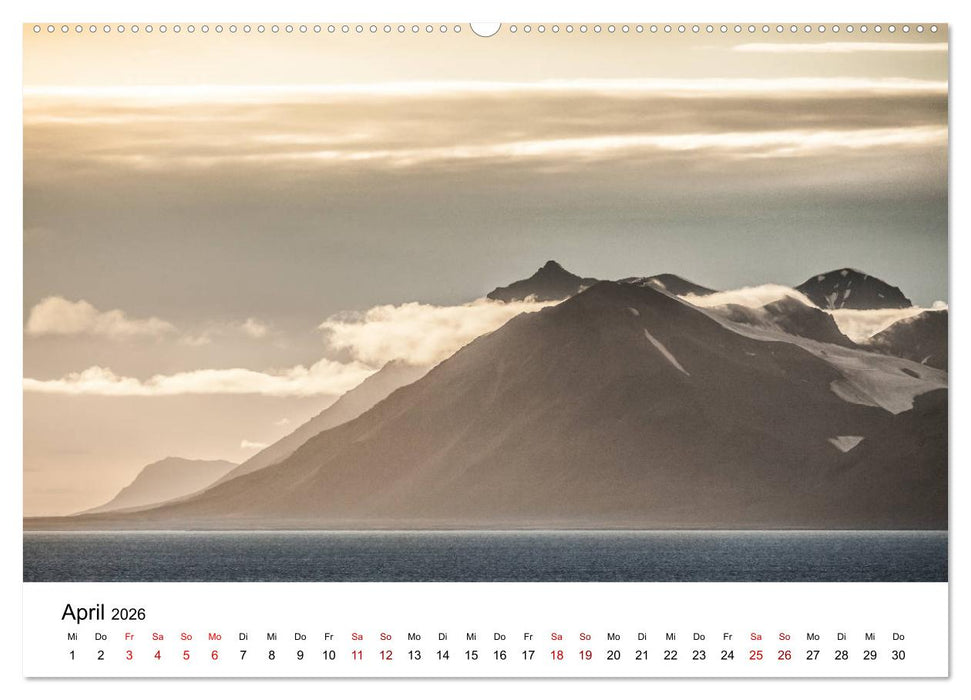 Spitzbergenkalender (CALVENDO Premium Wandkalender 2026)