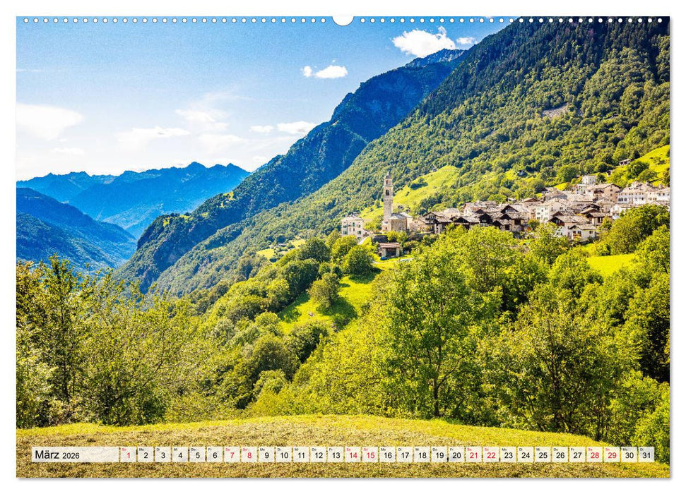 Bündnerland (CALVENDO Premium Wandkalender 2026)