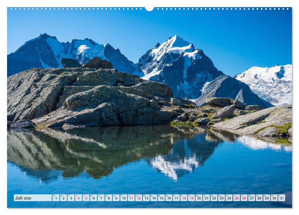 Bündnerland (CALVENDO Premium Wandkalender 2026)