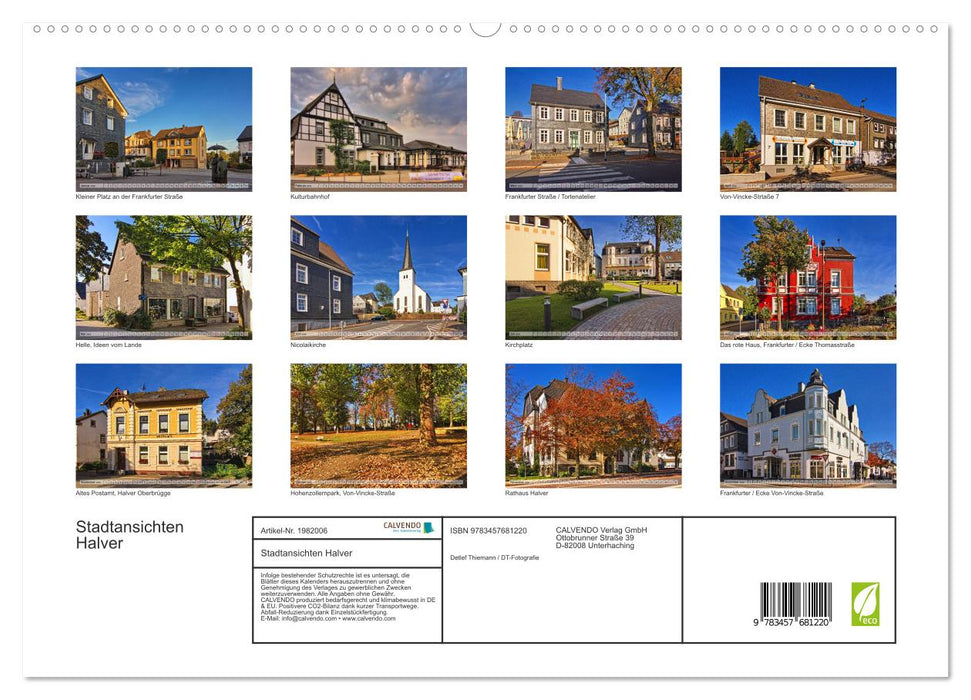 Stadtansichten Halver (CALVENDO Premium Wandkalender 2026)