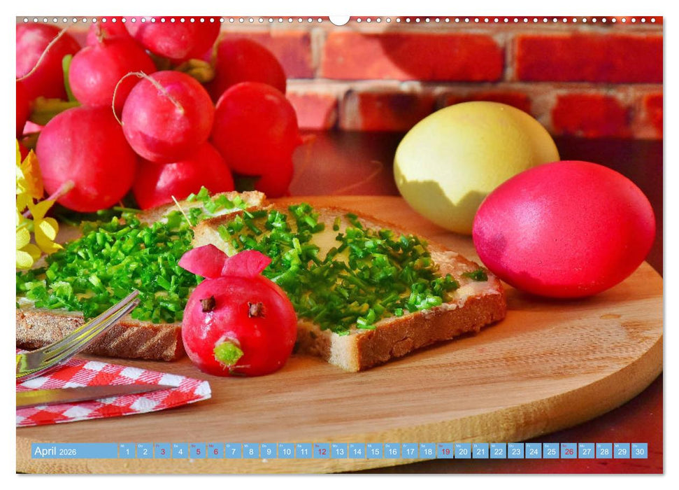 Brotzeit. Zünftige Schmankerl der bayerischen Kultur (CALVENDO Premium Wandkalender 2026)