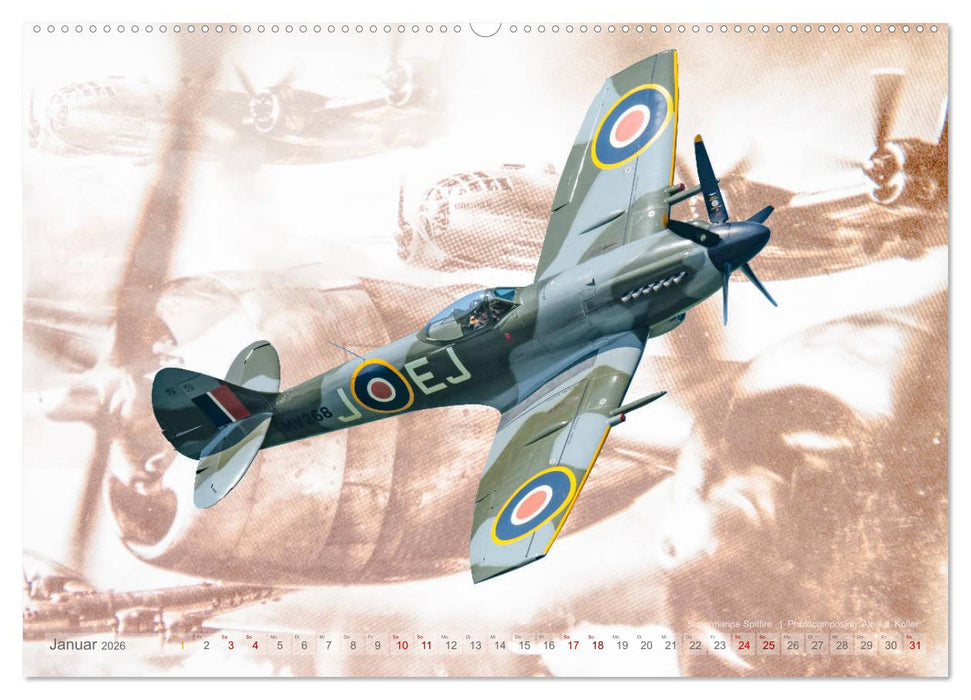 Aviatik Photocomposing 2026 (CALVENDO Premium Wandkalender 2026)