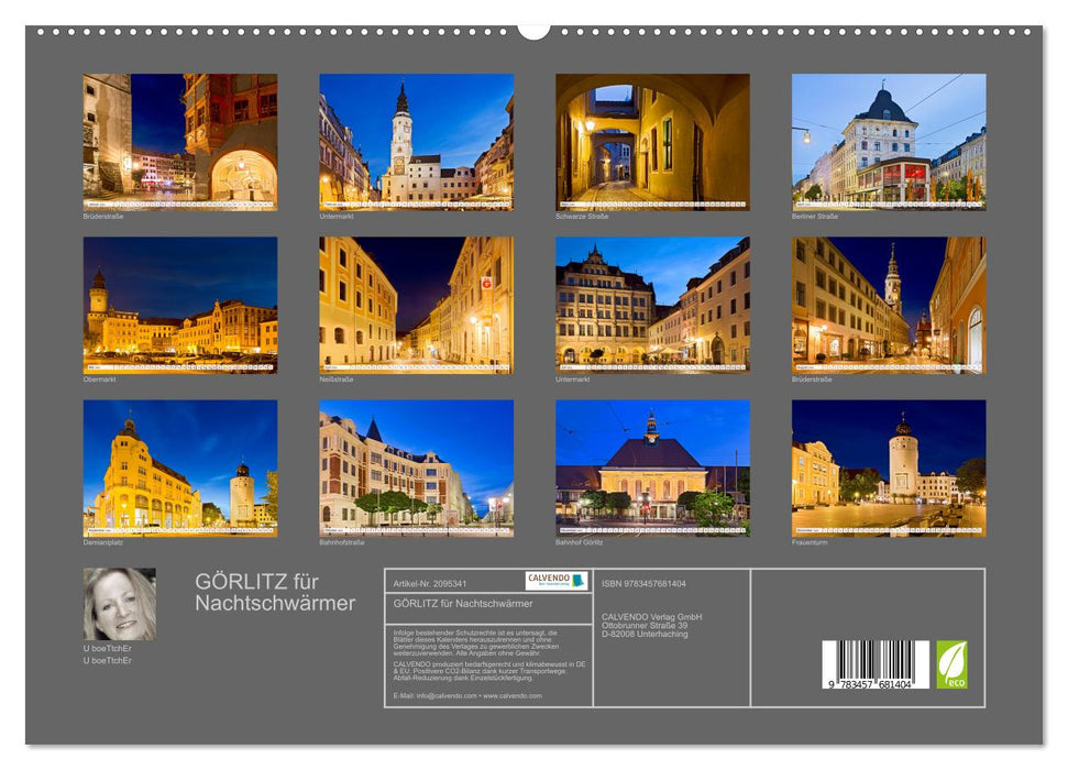 GÖRLITZ für Nachtschwärmer (CALVENDO Premium Wandkalender 2026)