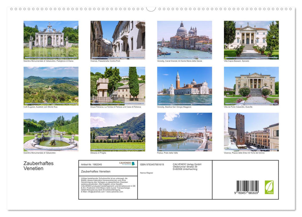 Zauberhaftes Venetien (CALVENDO Premium Wandkalender 2026)