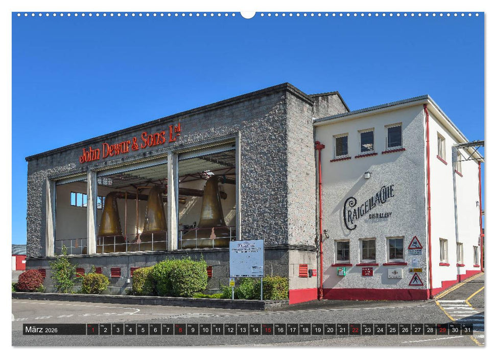 Whisky Distillery - Schottische Brennereien (CALVENDO Premium Wandkalender 2026)