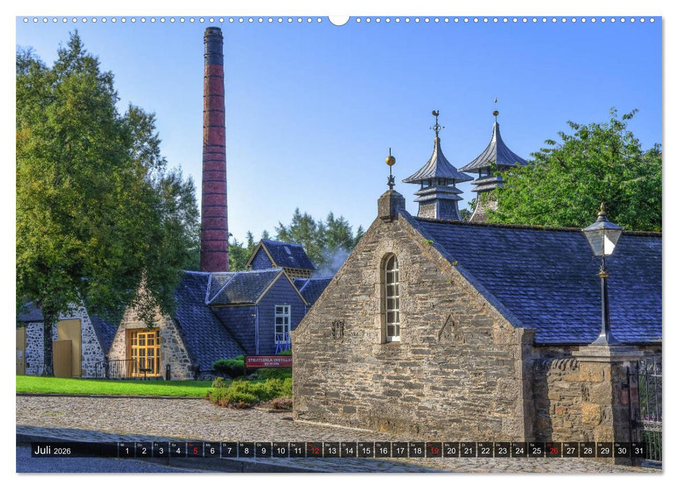 Whisky Distillery - Schottische Brennereien (CALVENDO Premium Wandkalender 2026)