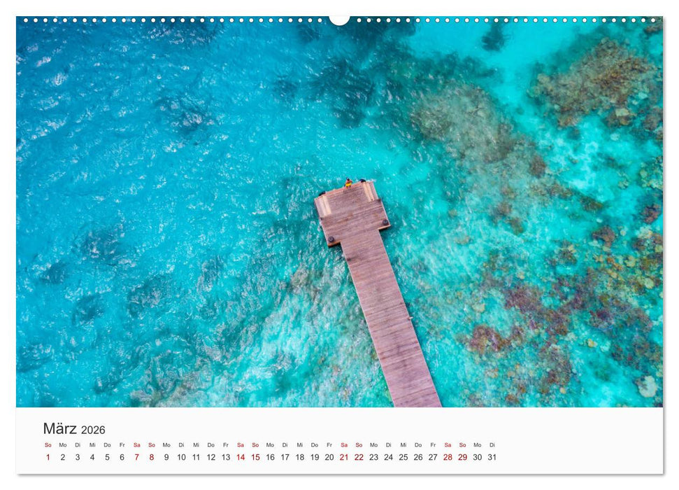Malediven - Die schönsten Strände der Welt. (CALVENDO Premium Wandkalender 2026)