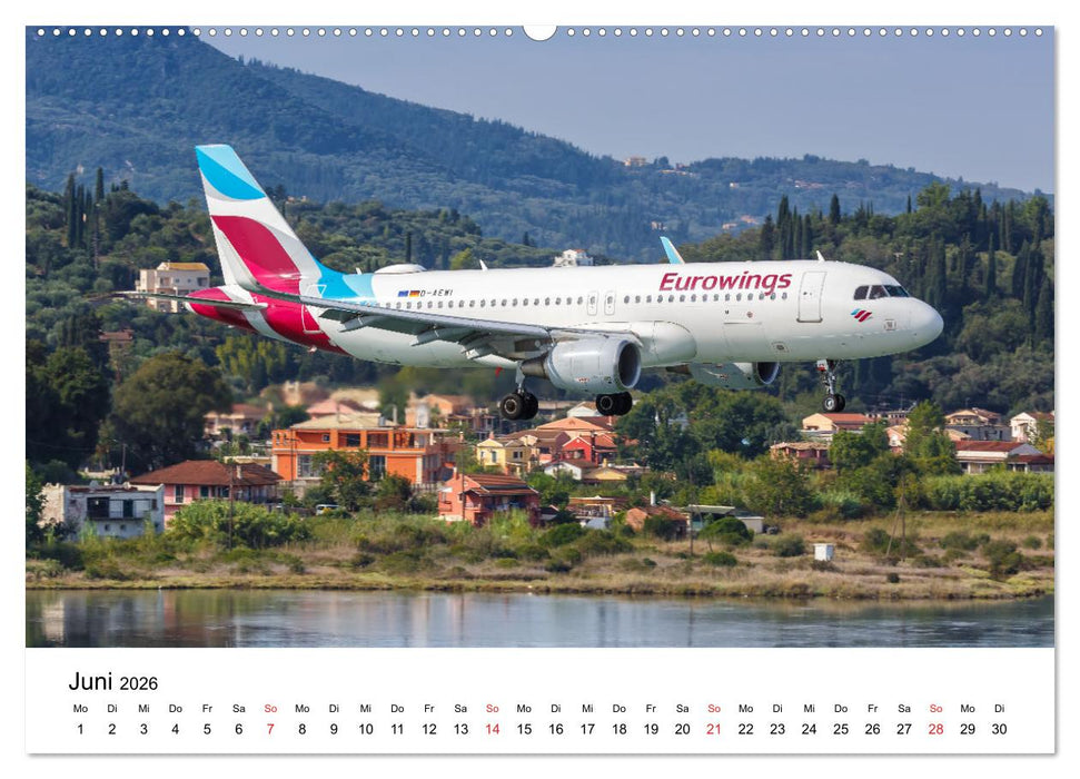 Flugzeugkalender - die besten Flugzeugbilder aus aller Welt (CALVENDO Wandkalender 2026)