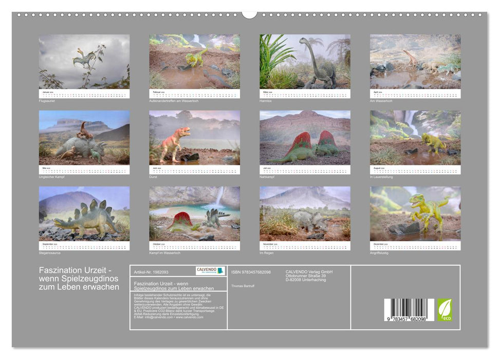 Faszination Urzeit - wenn Spielzeugdinos zum Leben erwachen (CALVENDO Premium Wandkalender 2026)