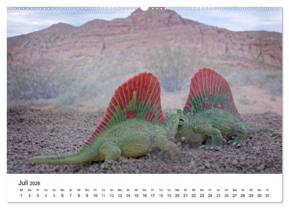 Faszination Urzeit - wenn Spielzeugdinos zum Leben erwachen (CALVENDO Premium Wandkalender 2026)
