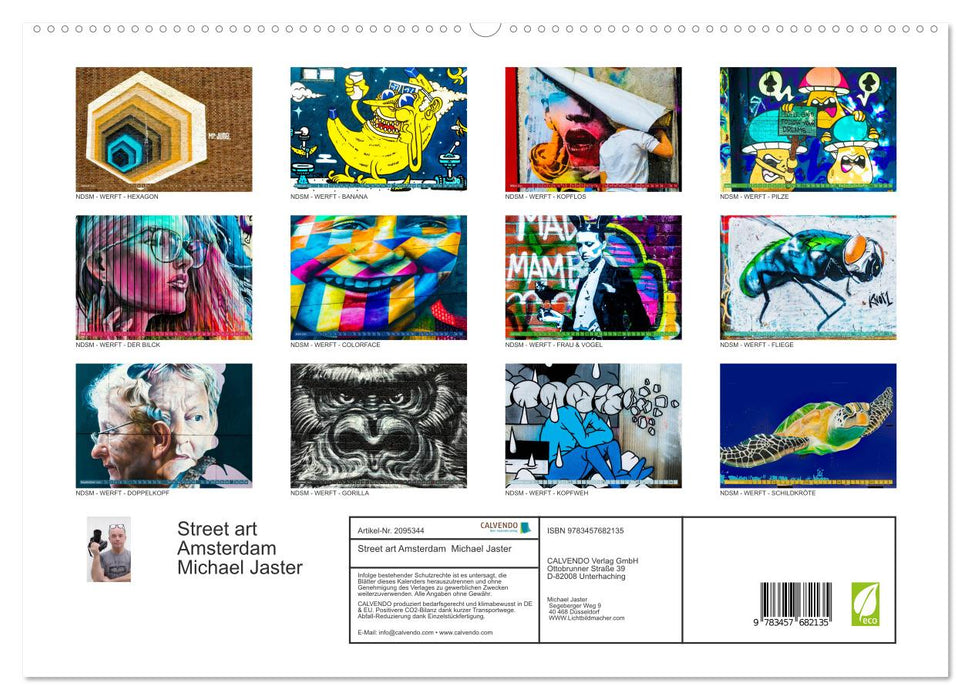 Street art Amsterdam Michael Jaster (CALVENDO Premium Wandkalender 2026)