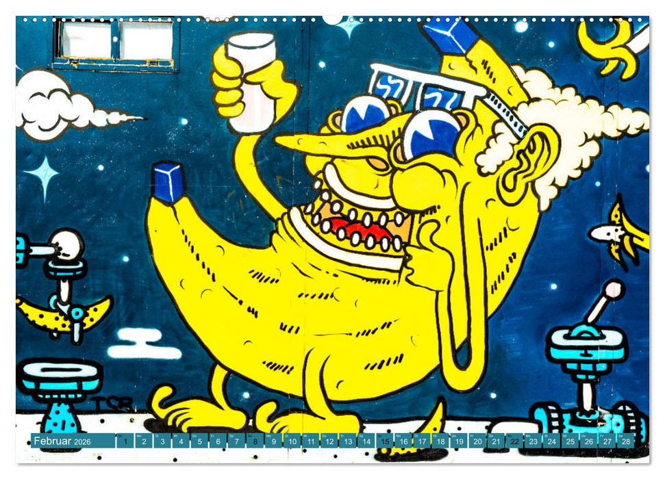 Street art Amsterdam Michael Jaster (CALVENDO Premium Wandkalender 2026)