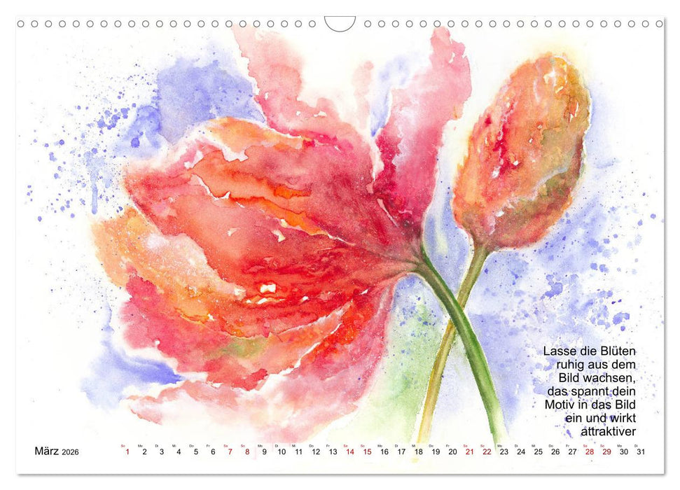 Mal mal Aquarell (CALVENDO Wandkalender 2026)