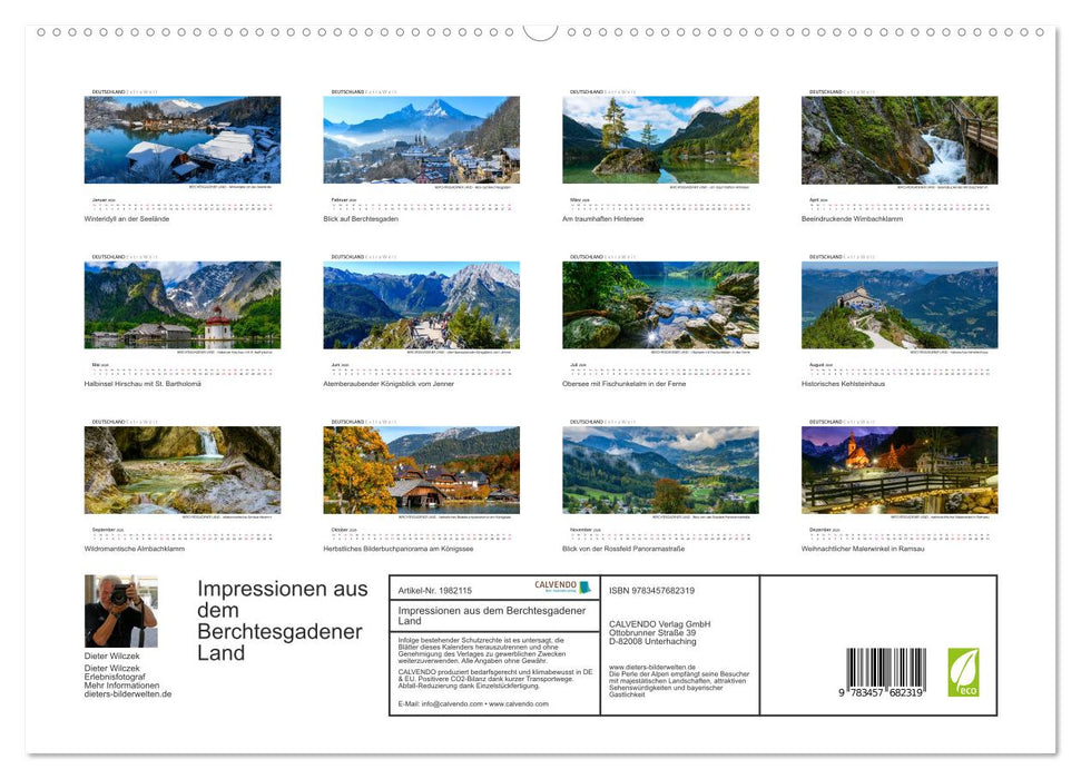 Impressionen aus dem Berchtesgadener Land (CALVENDO Premium Wandkalender 2026)