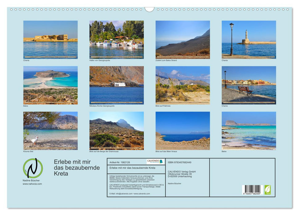 Erlebe mit mir das bezaubernde Kreta (CALVENDO Wandkalender 2026)
