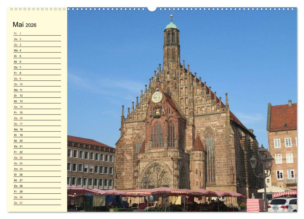Nürnbergs Altstadt erleben (CALVENDO Wandkalender 2026)