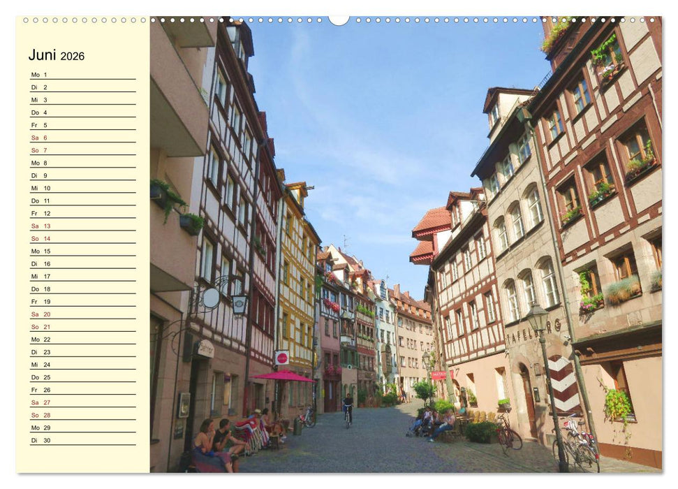 Nürnbergs Altstadt erleben (CALVENDO Wandkalender 2026)