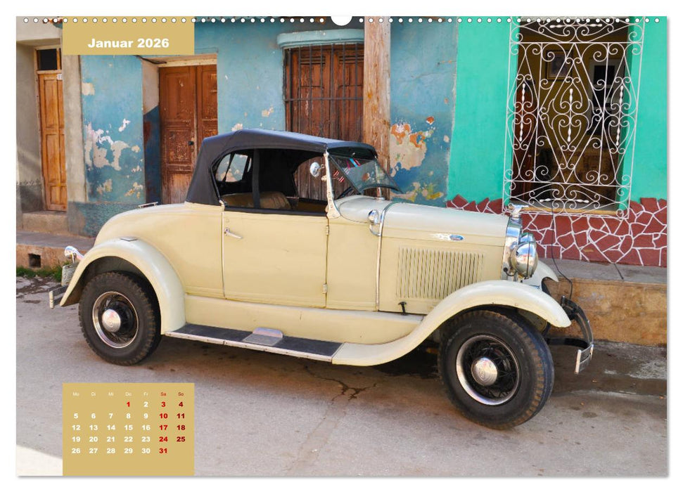 Erlebe mit mir Oldtimer auf Cuba (CALVENDO Wandkalender 2026)