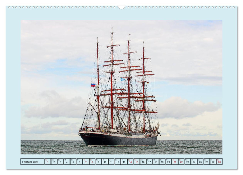 Segelschulschiffe aus aller Welt (CALVENDO Premium Wandkalender 2026)