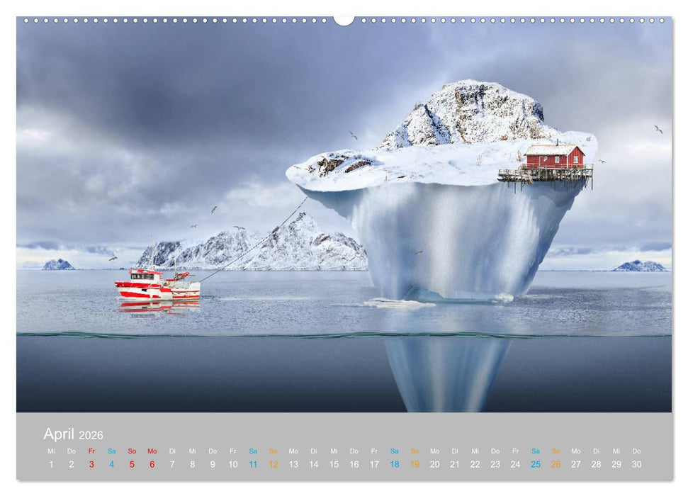 Fantastisch und surreal - Landschaften (CALVENDO Premium Wandkalender 2026)