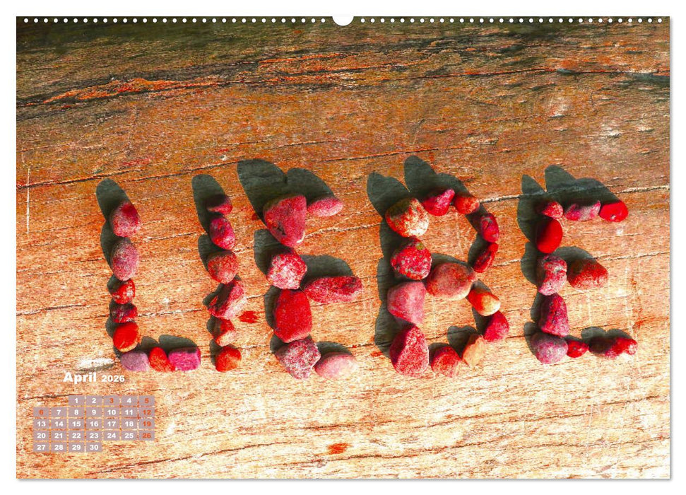 Für Dich! - Eine Liebeserklärung auf steinisch (CALVENDO Premium Wandkalender 2026)