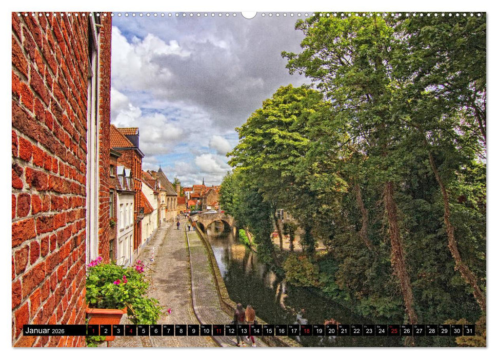 Stadtansichten Brügge - das Venedig des Nordens (CALVENDO Premium Wandkalender 2026)