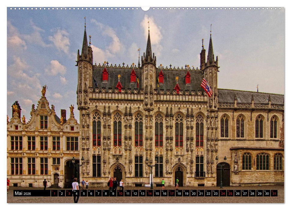Stadtansichten Brügge - das Venedig des Nordens (CALVENDO Premium Wandkalender 2026)
