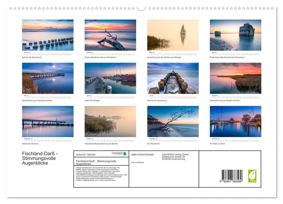 Fischland-Darß - Stimmungsvolle Augenblicke (CALVENDO Premium Wandkalender 2026)