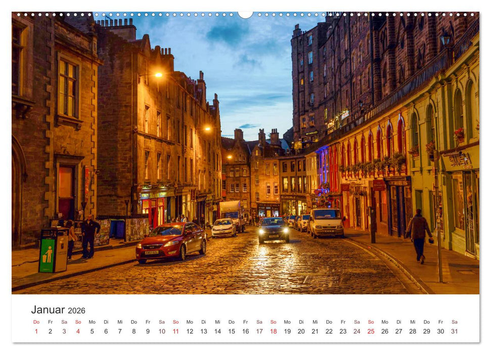 Nächtliche Streifzüge durch Europas Hauptstädte (CALVENDO Premium Wandkalender 2026)